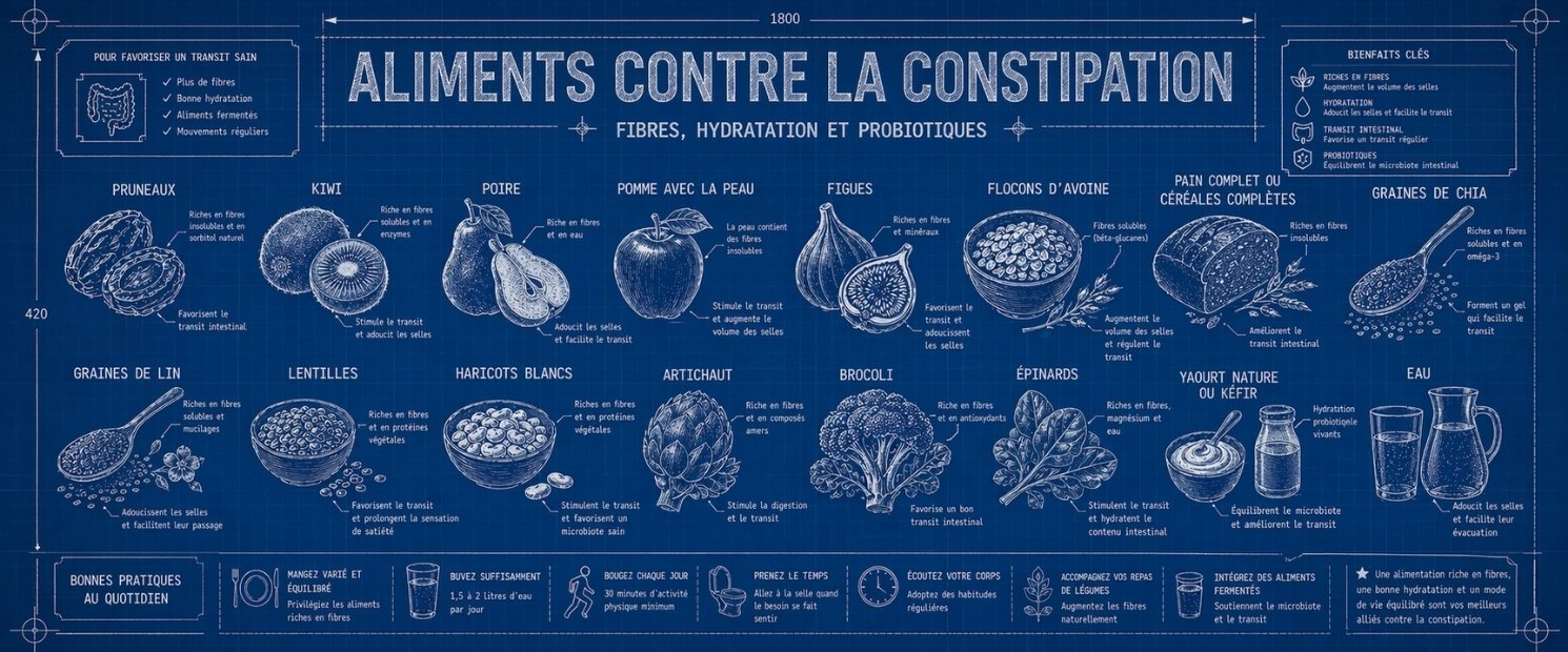 Aliments contre la constipation