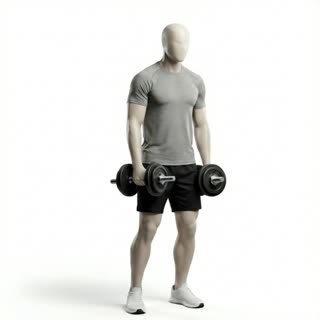 Exécution de l'exercice hip hinge haltères, muscles sollicités : jambes, avec halteres