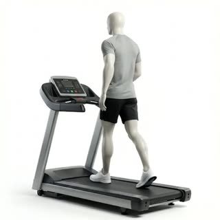 Exécution de l'exercice marche tapis, muscles sollicités : cardio, avec machines