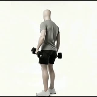 Exécution de l'exercice fentes transversales haltères, muscles sollicités : jambes, avec halteres