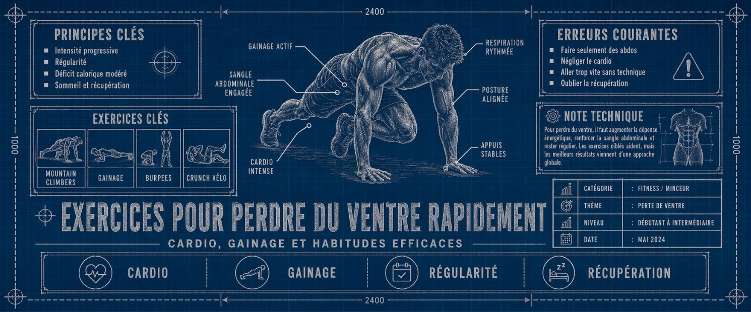 Exercices pour perdre du ventre rapidement